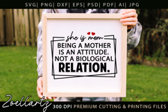 Mothers Day SVG Mama Mommy She Is Mom T-shirt Mug Design Product Image 4