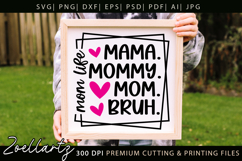 Mothers Day SVG for Cricut Mommy Mom Mama T-shirt Mug Design Product Image 6