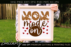 Cat Mom SVG for Cricut Mothers Day T-shirt Mug Pillow Design Product Image 5