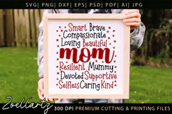Mothers Day Subway Art SVG Mummy Mama Mom T-shirt Mug Design Product Image 2
