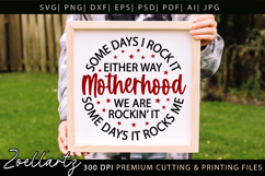 Motherhood Mothers Day SVG for Cricut Mom T-shirt Mug Design Product Image 4