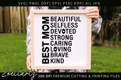 Mothers Day SVG for Cricut Mama Mummy Mom T-shirt Mug Design Product Image 4