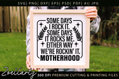 Motherhood SVG for Cricut Mothers Day Mom T-shirt Mug Design Product Image 3