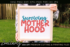 Motherhood Mom SVG for Cricut Mothers Day T-shirt Mug Design Product Image 4