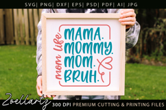 Funny Mom Life SVG for Cricut Mothers Day T-shirt Mug Design Product Image 3
