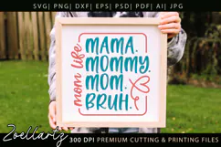 Funny Mom Life SVG for Cricut Mothers Day T-shirt Mug Design Product Image 3