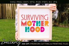 Motherhood Mom SVG for Cricut Mothers Day T-shirt Mug Design Product Image 4