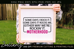 Motherhood Mom SVG for Cricut Mothers Day T-shirt Mug Design Product Image 4