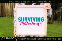 Motherhood Mom SVG for Cricut Mothers Day T-shirt Mug Design Product Image 3