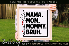 Mom Life Mothers Day SVG for Cricut Mom T-shirt Mug Design Product Image 4