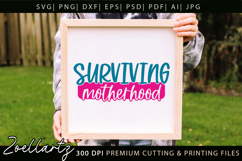 Motherhood Mom SVG for Cricut Mothers Day T-shirt Mug Design Product Image 4