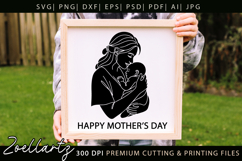 Mothers Day SVG for Cricut Mom Mama T-shirt Mug Card Design Product Image 3
