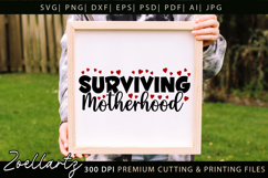 Motherhood Mom SVG for Cricut Mothers Day T-shirt Mug Design Product Image 5
