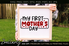 First Mothers Day SVG for Cricut Mama Mom T-shirt Mug Design Product Image 4