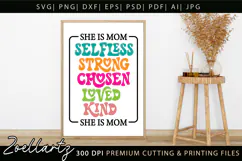 Mothers Day SVG for Cricut Mommy Mom Mama T-shirt Mug Design Product Image 6