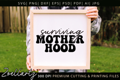 Motherhood Mom Life SVG Funny Mothers Day T-shirt Mug Design Product Image 5