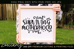 Motherhood Mom SVG for Cricut Mothers Day T-shirt Mug Design Product Image 3