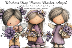 Mothers Day Flower Basket Angel Product Image 1