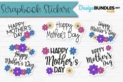 Mothers Day Flower Stickers  Mom Scrapbook Stickers