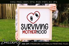 Motherhood Mom SVG for Cricut Mothers Day T-shirt Mug Design Product Image 4