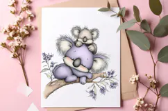 Mother's day funny koala clipart - Mother's day koala Png Product Image 2