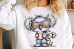 Mother's day funny koala clipart - Mother's day koala Png Product Image 3