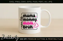 Funny Mom Life SVG for Cricut Mothers Day T-shirt Mug Design Product Image 3