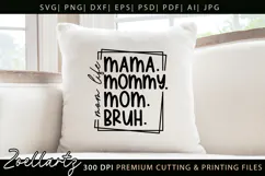 Mothers Day SVG for Cricut Mommy Mom Mama T-shirt Mug Design Product Image 2