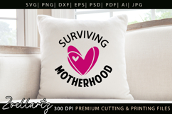 Funny Mom Life SVG for Cricut Mothers Day T-shirt Mug Design Product Image 2