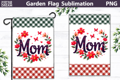 Mom Garden Flag | Floral Mother’s Day Sublimation Product Image 1