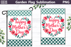 Happy Mothers Day Garden Flag | Floral Mother’s Day Sublimat Product Image 1