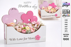 Mother's Day Flower Holder Laser Cut | Gift Basket SVG | CNC Product Image 1