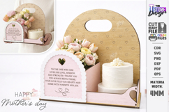 Mother's Day Flower Holder Laser Cut | Gift Basket SVG | CNC Product Image 2