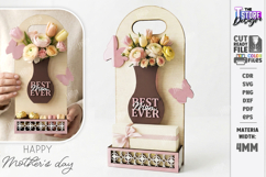 Mother's Day Flower Holder Laser Cut | Gift Basket SVG | CNC Product Image 2