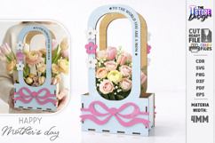 Mother's Day Flower Holder Laser Cut | Gift Basket SVG | CNC Product Image 2