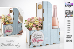 Mother's Day Flower Box Laser Cut | Gift Basket | Bottle Box Product Image 1