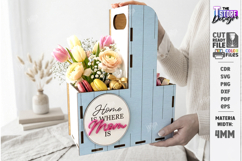 Mother's Day Flower Box Laser Cut | Gift Basket | Bottle Box Product Image 2