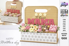 Mother's Day Flower Holder Laser Cut | Gift Basket SVG | CNC Product Image 1
