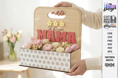 Mother's Day Flower Holder Laser Cut | Gift Basket SVG | CNC Product Image 2