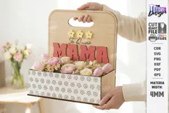 Mother's Day Flower Holder Laser Cut | Gift Basket SVG | CNC Product Image 2