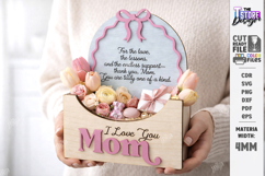 Mother's Day Flower Holder Laser Cut | Gift Basket SVG | CNC Product Image 2