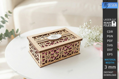 Mother's Day Gift Boxes Laser Cut Bundle | Floral Boxes SVG Product Image 13