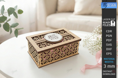 Mother's Day Gift Box Laser Cut | Floral Box | Jewelry Box Product Image 1