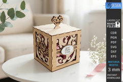Mother's Day Gift Box Laser Cut | Floral Box | Jewelry Box Product Image 1