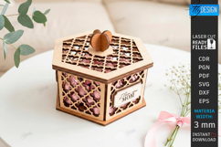 Mother's Day Gift Box Laser Cut | Floral Box | Jewelry Box Product Image 1