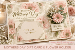mothers day gift card holder, mothers day flower holder Product Image 1
