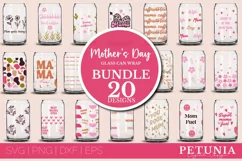 BUNDLE OG 20 MOTHERS DAY GLASS CAN WRAP CUT FILES BEING USED AS GLASS CAN PRINTS