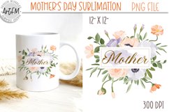 Spring Floral Frame with Mother's Say design