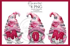 Roses Mothers Day Gnomes | Hand Drawn Clipart PNG Product Image 1