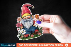 Mothers Day Gnome Clipart, Sticker PNG Clipart Product Image 1